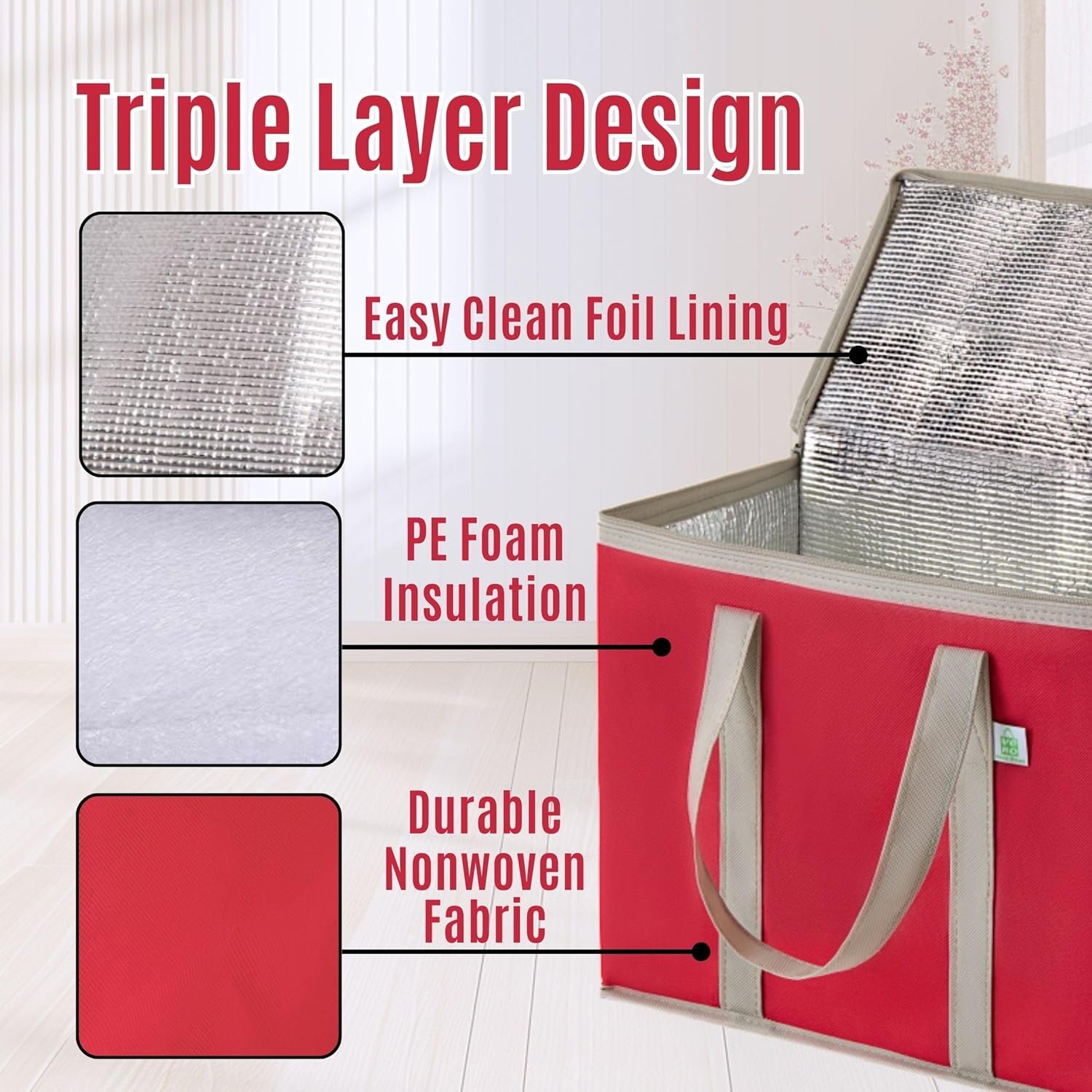 Grossiste Sac Isotherme Pliable et Sacs de Course à Glissière, Sac Réutilisable pour Livraison Alimentaire, Fabricant de Sacs tout-en-un, Robuste, Se Maintient Debout, 3 Pièces (Rouge) avec Logo Personnalisé Grossiste Sac Isotherme Pliable et Sacs de Course à Glissière, Sac Réutilisable pour Livraison Alimentaire, Fabricant de Sacs tout-en-un, Robuste, Se Maintient Debout, 3 Pièces (Rouge) avec Logo Personnalisé