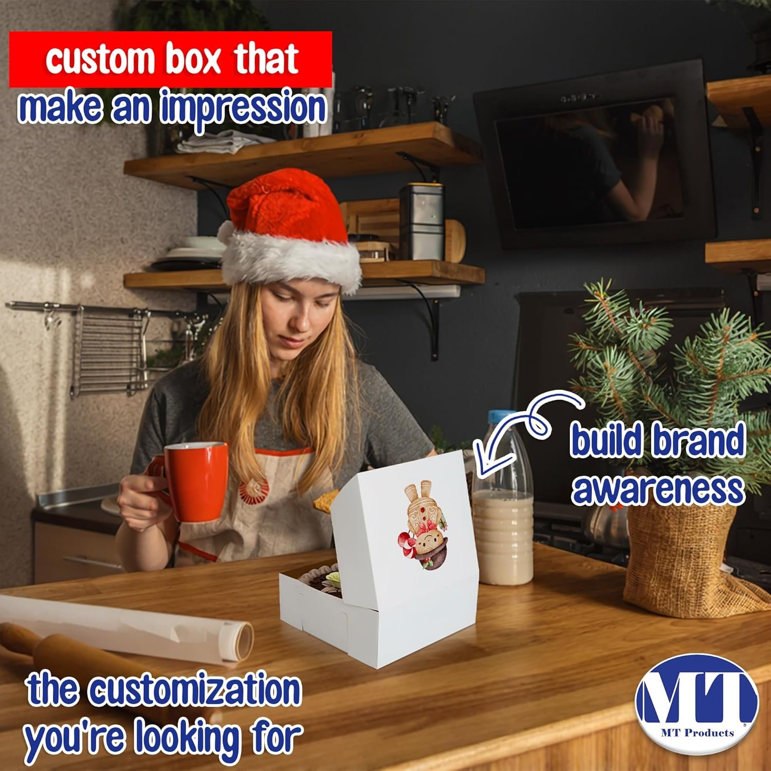 Boîtes à pâtisserie personnalisées en gros - Boîtes blanches personnalisables pour gâteaux, cookies et tartes 9