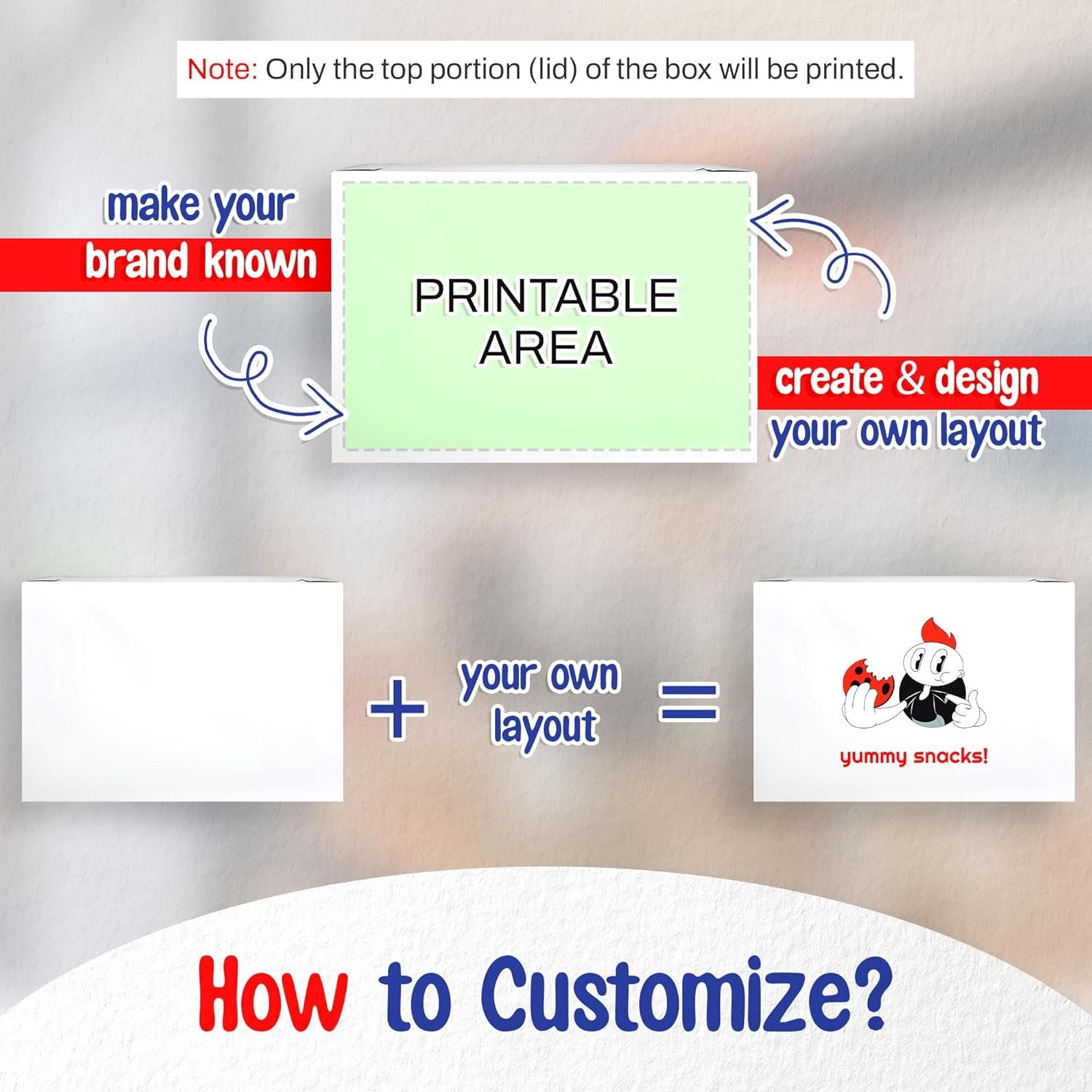 Grossiste Boîtes à Gâteaux Blanches Imprimées 18