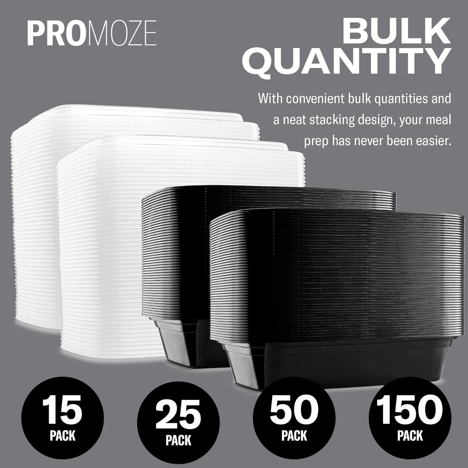 Grossiste en conteneurs réutilisables pour préparation de repas, 50-Pack de boîtes à lunch en plastique de 28 oz, compartiment unique, sécuritaires pour micro-ondes, vaisselle et congélateur, avec couvercles, logo personnalisé, sans BPA, vente en gros.