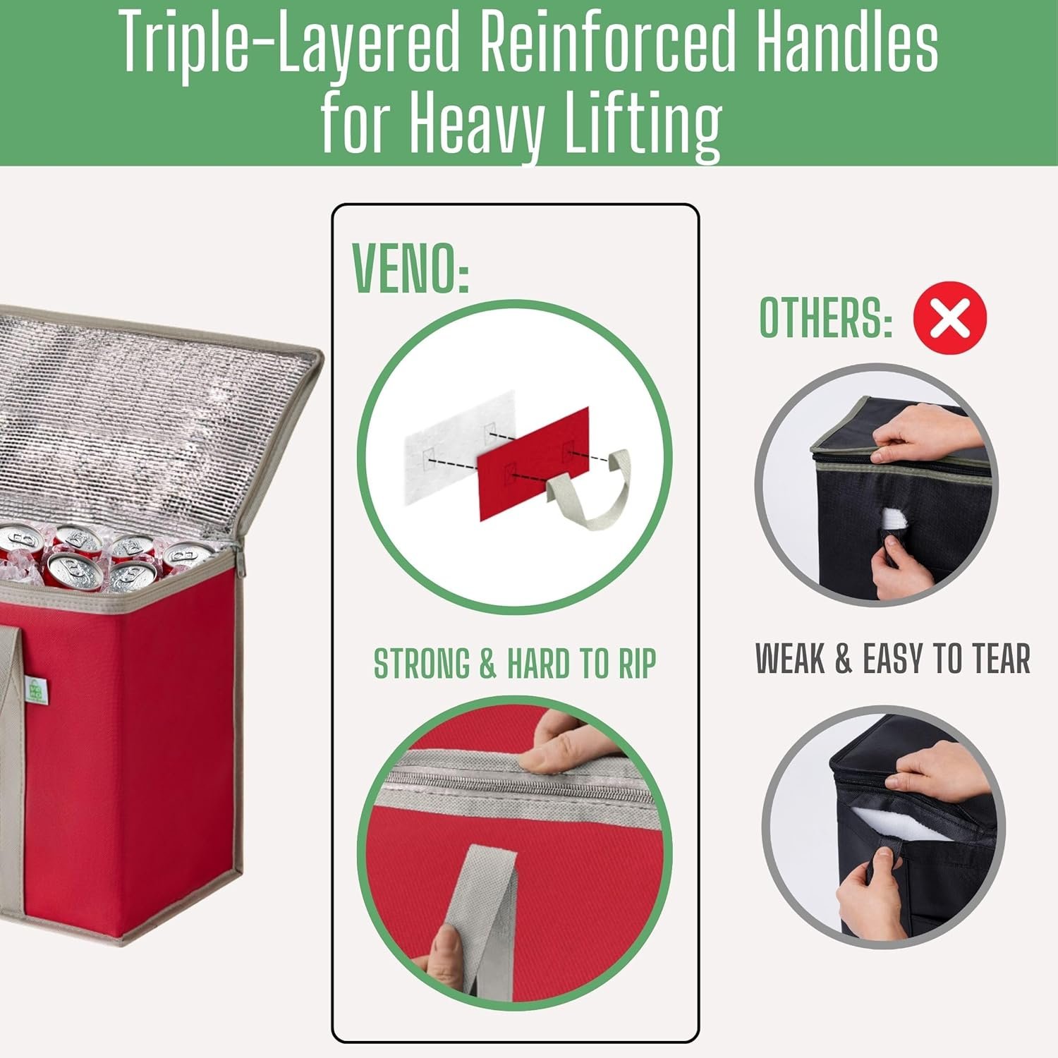 Grossiste Sac Isotherme Pliable et Sacs de Course à Glissière, Sac Réutilisable pour Livraison Alimentaire, Fabricant de Sacs tout-en-un, Robuste, Se Maintient Debout, 3 Pièces (Rouge) avec Logo Personnalisé Grossiste Sac Isotherme Pliable et Sacs de Course à Glissière, Sac Réutilisable pour Livraison Alimentaire, Fabricant de Sacs tout-en-un, Robuste, Se Maintient Debout, 3 Pièces (Rouge) avec Logo Personnalisé