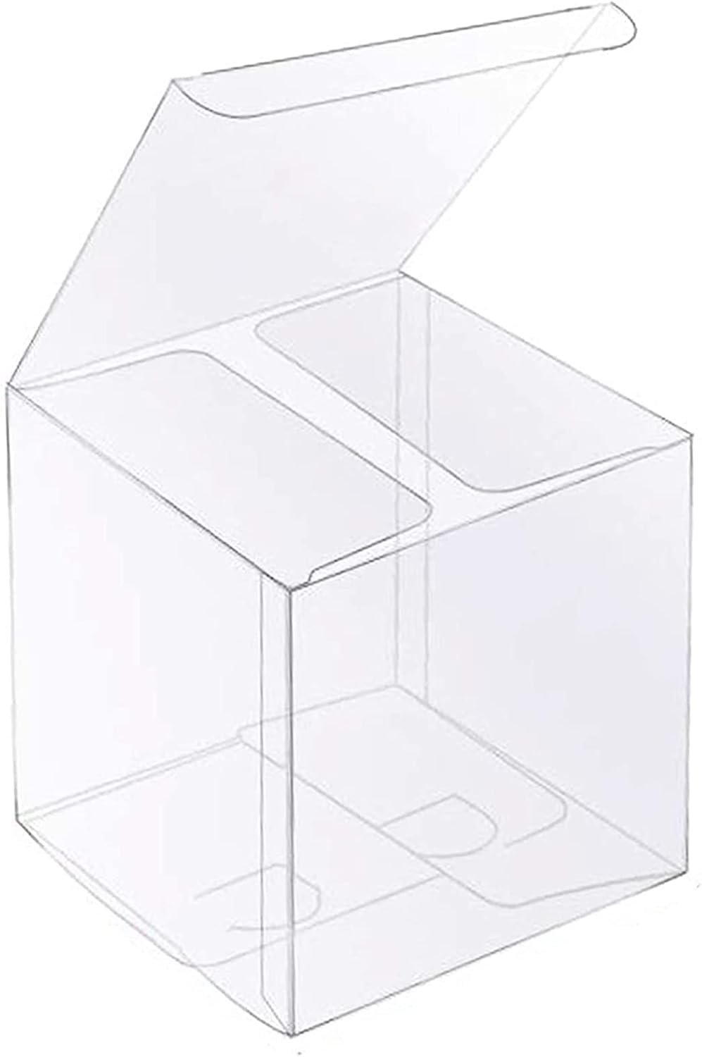 Box transparente en vrac 30 PCS 4 x 4 x 4 pouces, fournisseur de boîtes cadeaux en plastique pour événements tels que mariage, anniversaire, Pâques, fête des mères et des pères, personnalisation de logo disponible.