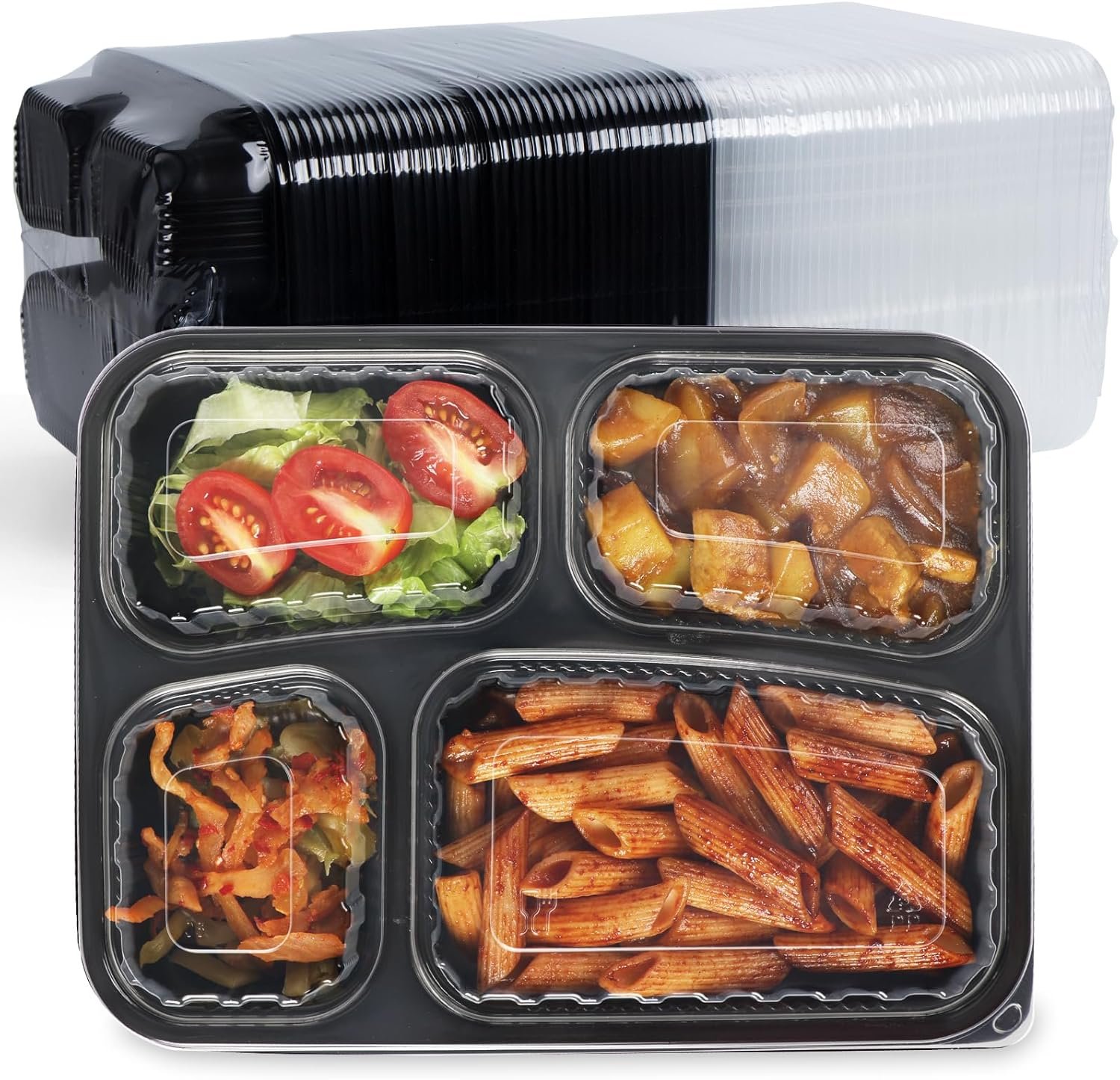 Conteneurs de repas 34oz - Partagez en gros | Usine spécialisée en contenants alimentaires réutilisables 40 pièces | Portion contrôlée et hermétique avec couvercle sans BPA | Boîtes à emporter à 4 compartiments, adaptées pour le congélateur et le micro-ondes Conteneurs de repas 34oz - Partagez en gros | Usine spécialisée en contenants alimentaires réutilisables 40 pièces | Portion contrôlée et hermétique avec couvercle sans BPA | Boîtes à emporter à 4 compartiments, adaptées pour le congélateur et le micro-ondes