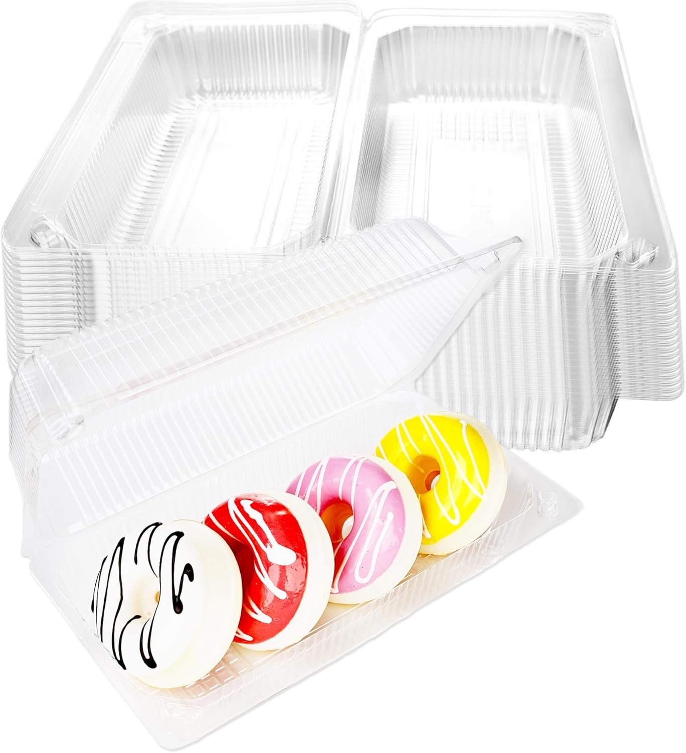 Grossiste 110 Pcs Conteneurs Plastiques Transparents En Vrac, Boîte Alimentaire Jetable avec Couvercles pour Snacks, Desserts, Pain et Salades, Fabricant d’Embouts Personnalisés
