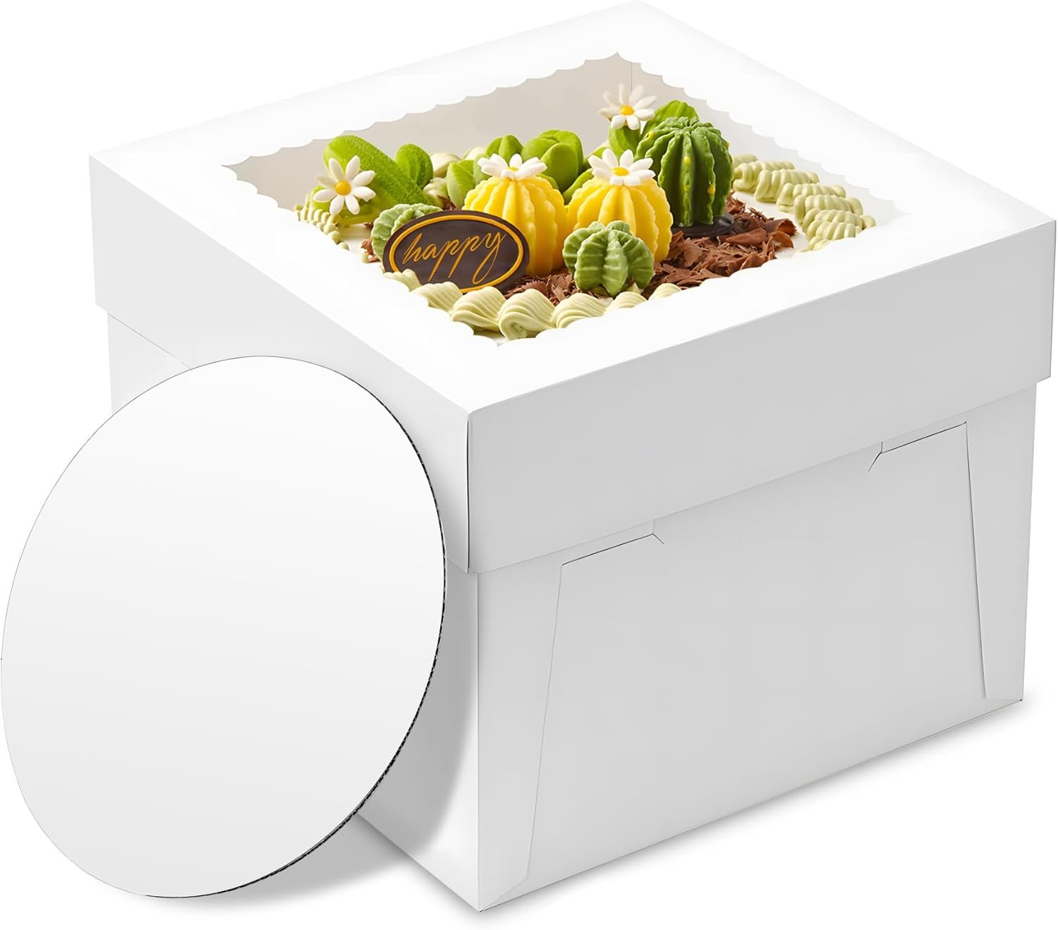 Grossiste 3pcs Boîtes à gâteau, 10x10x8 pouces avec fenêtre et support de gâteau, parfaites pour mariage, anniversaire, et banquet, Logo Personnalisé et Stickers, Fabricant en Vrac. Grossiste 3pcs Boîtes à gâteau, 10x10x8 pouces avec fenêtre et support de gâteau, parfaites pour mariage, anniversaire, et banquet, Logo Personnalisé et Stickers, Fabricant en Vrac.