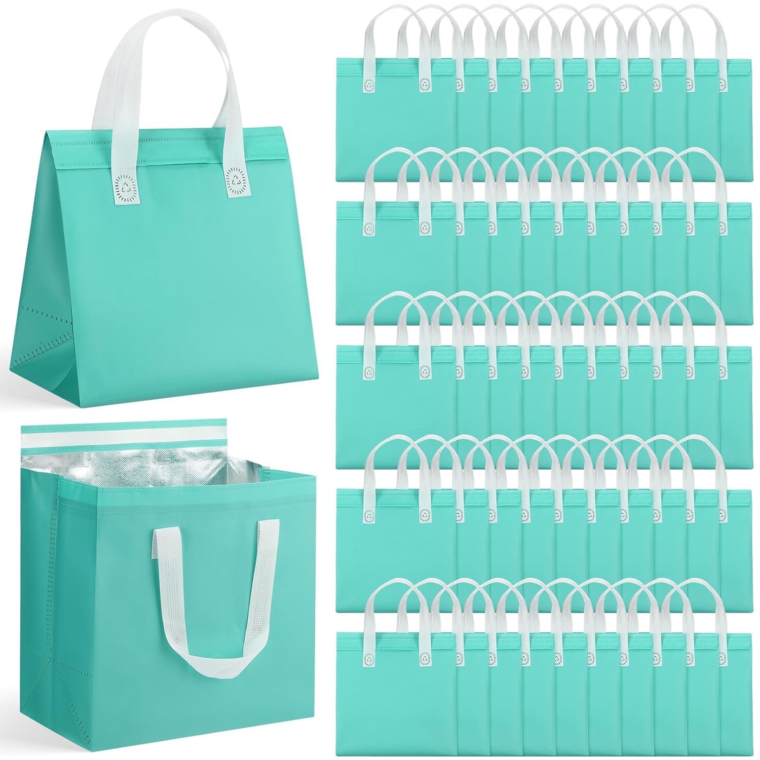 Grossiste 50 Pcs Sacs Isolés à Emporter Vente en Gros pour Café, Lait, Thé, Aliment Chaud ou Froid, Fruits de Mer, pour Restauration et Épicerie (9,45x9,45x5,91 pouces, Vert Clair) - Logo Personnalisé, Fabricant de Sacs Alimentaires. Grossiste 50 Pcs Sacs Isolés à Emporter Vente en Gros pour Café, Lait, Thé, Aliment Chaud ou Froid, Fruits de Mer, pour Restauration et Épicerie (9,45x9,45x5,91 pouces, Vert Clair) - Logo Personnalisé, Fabricant de Sacs Alimentaires.