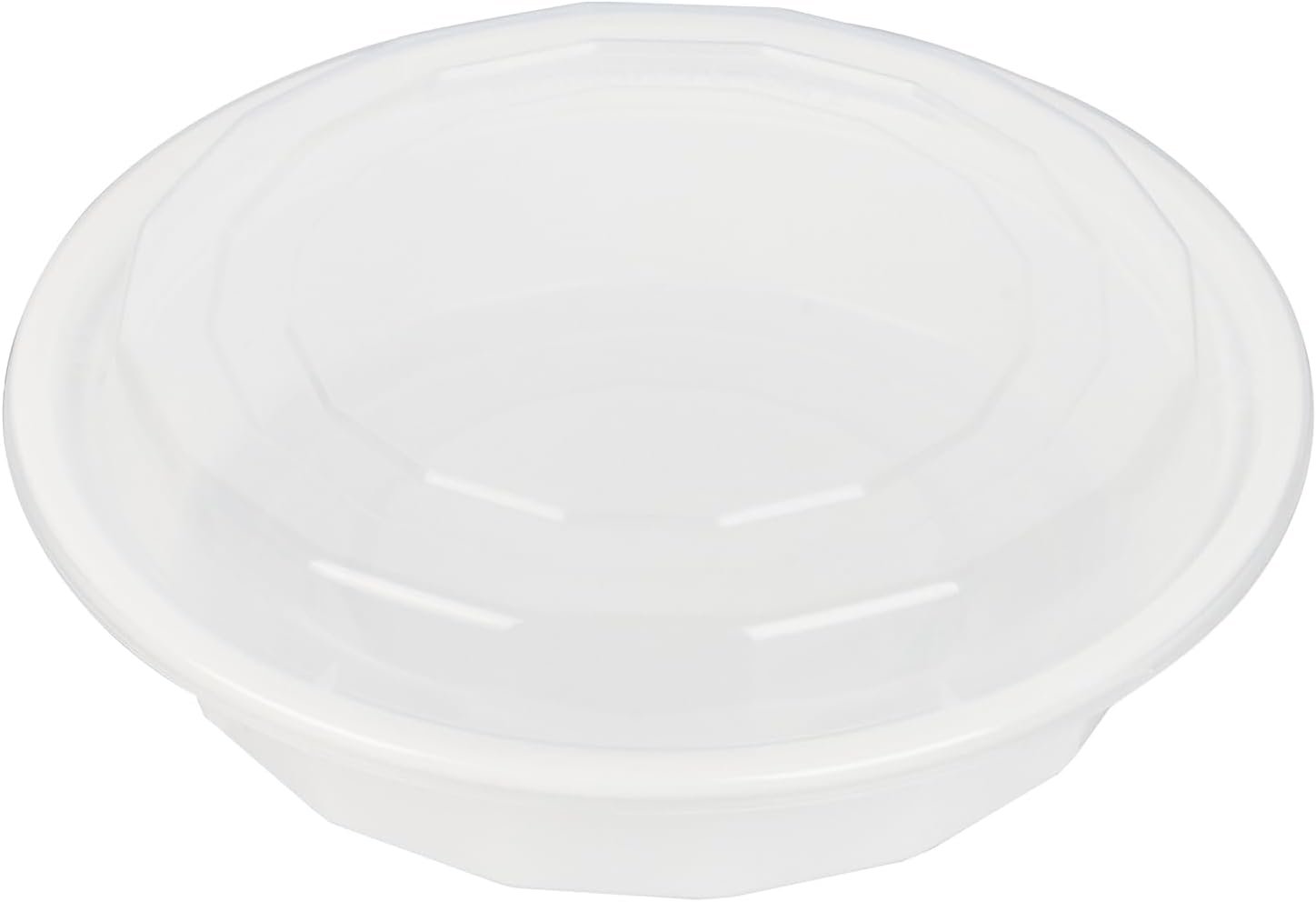 Grossiste Asporto 24 Onces Boîtes À Emporter Rondes, Contenants Alimentaires Microwavables 50 Unités, Logos Personnalisés Inclus, sans BPA, Fabrice de Vaisselle Jetable en Plastique Blanc