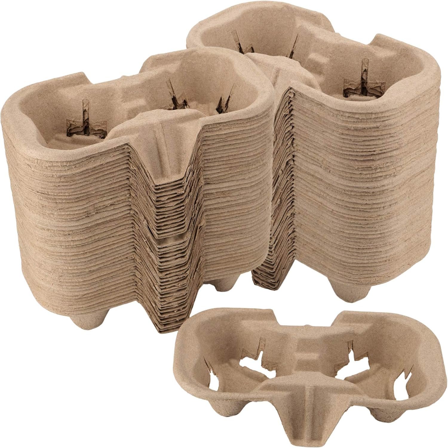 Grossiste Porte-gobelets en fibre de pulpe pour 2 boissons, 100 pièces, biodégradables, support jetable pour boissons chaudes et froides, service de livraison alimentaire, dimensions 8,6 x 4,3 x 1,7 pouces, Fabricant, Logo Personnalisé. Grossiste Porte-gobelets en fibre de pulpe pour 2 boissons, 100 pièces, biodégradables, support jetable pour boissons chaudes et froides, service de livraison alimentaire, dimensions 8,6 x 4,3 x 1,7 pouces, Fabricant, Logo Personnalisé.