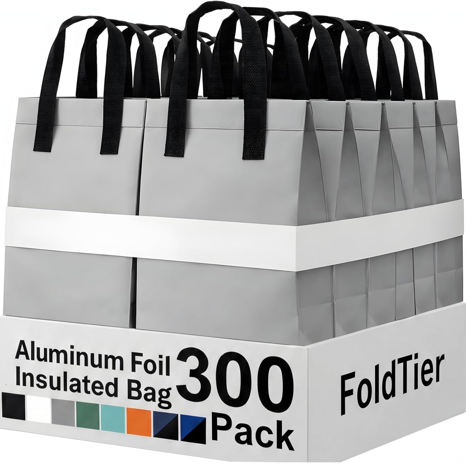 Grossiste Sac Isotherme en Vrac 300 Pack 9.5 x 9.5 x 6 pour Livraison Alimentaire, OEM Sac Téléréglable pour Nourriture Chaude/Froide, Café, Lait, Pizza, Fruits de Mer, Fournisseur pour Restauration