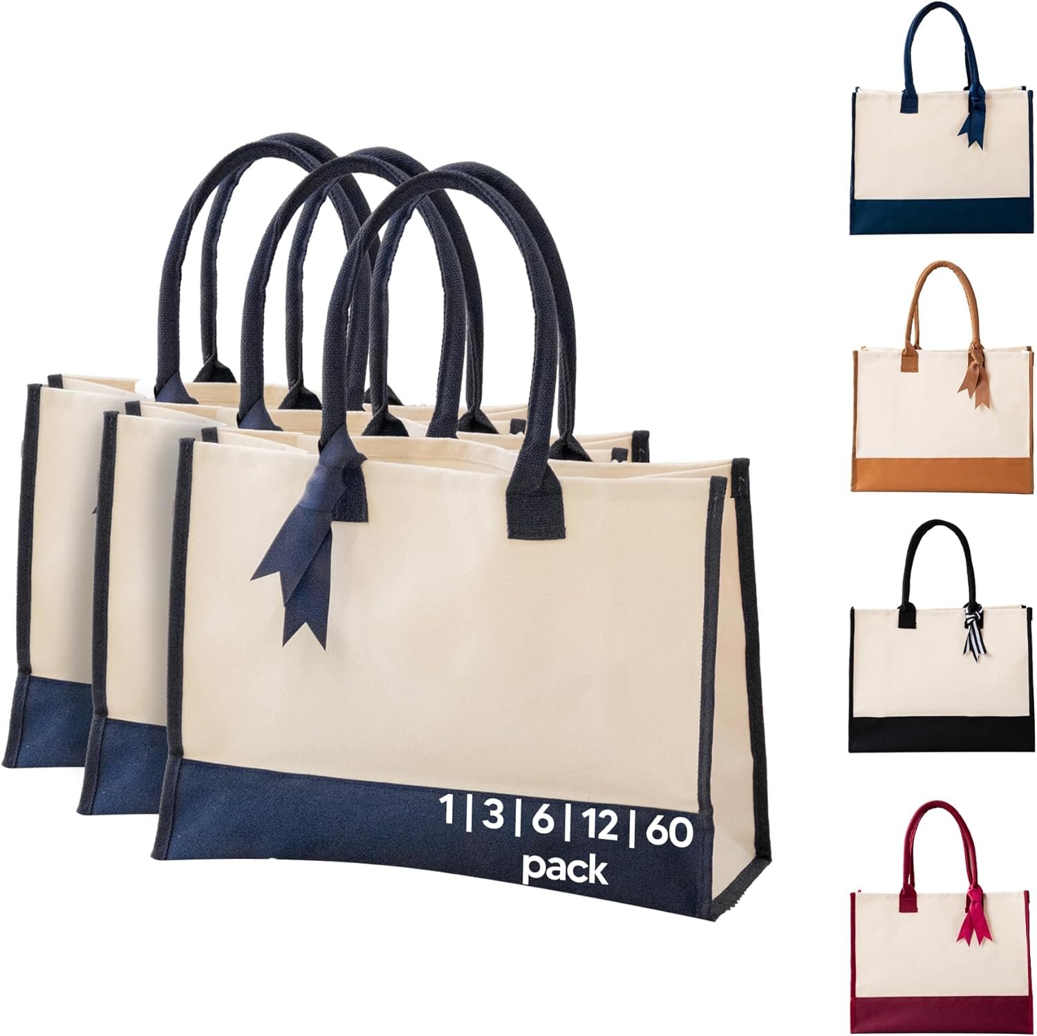 Grossiste Sacs Tote de Mariage en 1, 3, 6, 12, 60 avec Fond Renforcé et Ruban, 100% Coton pour Demoiselles d'Honneur, Fabricant OEM Grossiste Sacs Tote de Mariage en 1, 3, 6, 12, 60 avec Fond Renforcé et Ruban, 100% Coton pour Demoiselles d'Honneur, Fabricant OEM