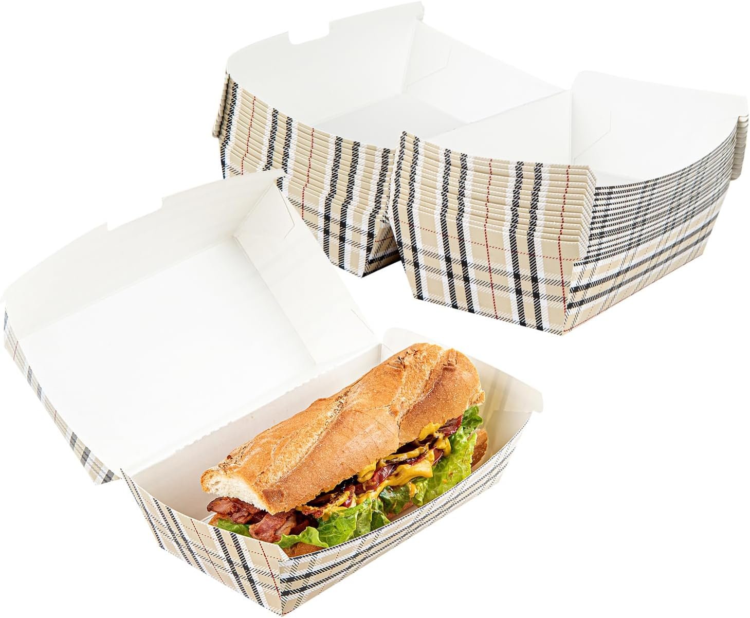 Grossiste conteneurs alimentaires jetables 6.7 x 3.5 x 3.5 pouces, fermeture à clapet, format économique avec logo personnalisé en papier écossais, durable et résistant à la graisse, vente en gros. Grossiste conteneurs alimentaires jetables 6.7 x 3.5 x 3.5 pouces, fermeture à clapet, format économique avec logo personnalisé en papier écossais, durable et résistant à la graisse, vente en gros.