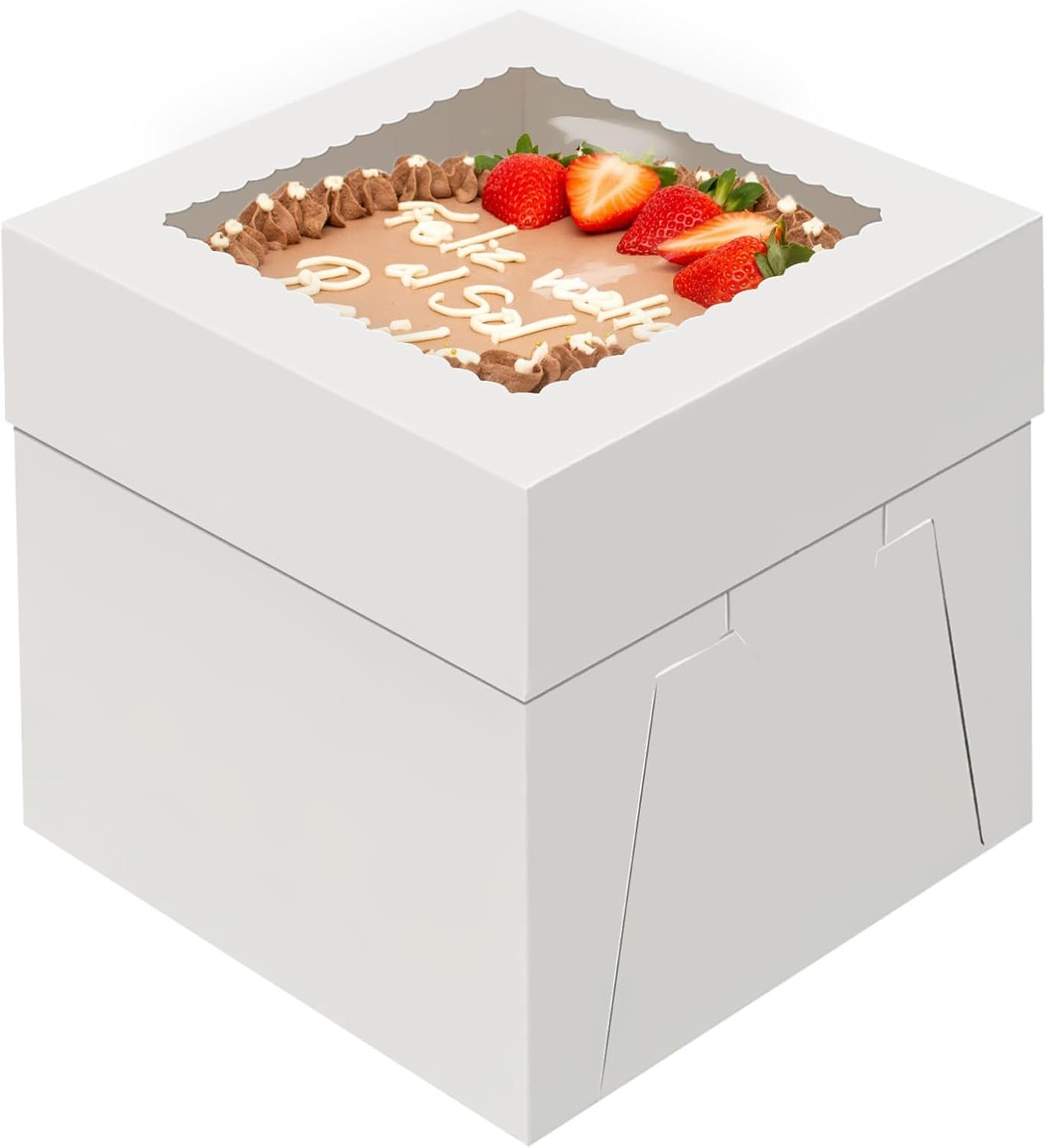 Grossiste de boîtes à gâteaux jetables 8 pouces, contenant des gâteaux à transporter avec un grand fenêtre, logo personnalisé, pour cupcakes, pâtisseries, et vente en gros (8×8×8 pouces). Grossiste de boîtes à gâteaux jetables 8 pouces, contenant des gâteaux à transporter avec un grand fenêtre, logo personnalisé, pour cupcakes, pâtisseries, et vente en gros (8×8×8 pouces).