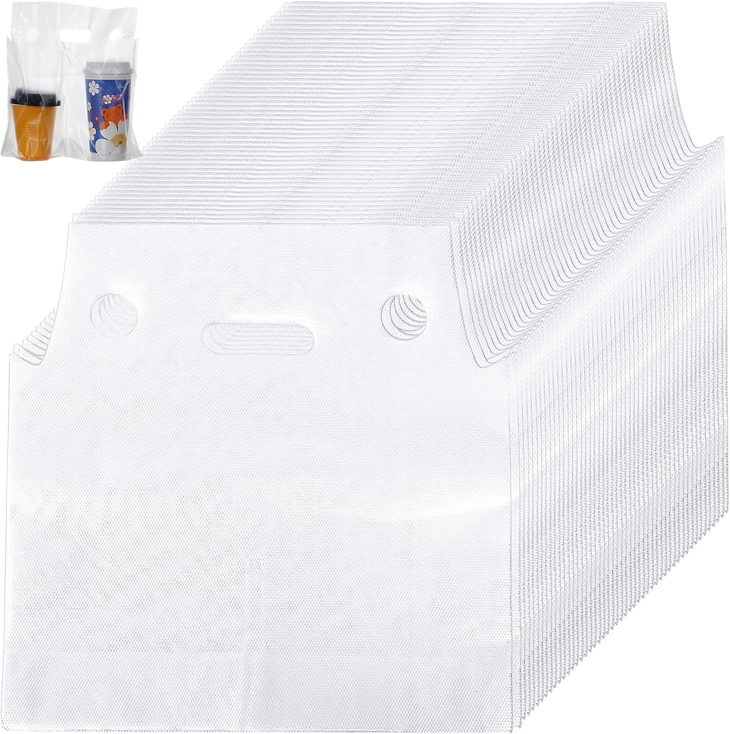 Grossiste de porte-gobelets en plastique 500 unités pour boissons, logo personnalisé, fabricant de sacs à boissons pour café, jus, soda (12,2 Grossiste de porte-gobelets en plastique 500 unités pour boissons, logo personnalisé, fabricant de sacs à boissons pour café, jus, soda (12,2