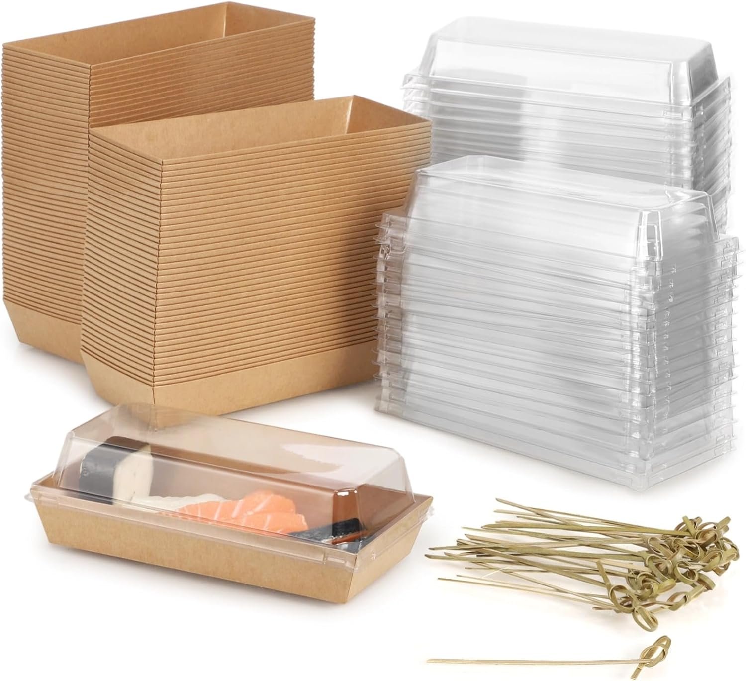 Grossiste en Vrac de 100 PCS Boîtes à Charcuterie en Papier avec Couvercles Transparents 7,5 x 3,3 x 2,4 po, Contenants Alimentaires Jetables avec Picks en Bois pour Friandises, Cookies, Desserts et Fruits, Logo Personnalisé, Fabricant. Grossiste en Vrac de 100 PCS Boîtes à Charcuterie en Papier avec Couvercles Transparents 7,5 x 3,3 x 2,4 po, Contenants Alimentaires Jetables avec Picks en Bois pour Friandises, Cookies, Desserts et Fruits, Logo Personnalisé, Fabricant.