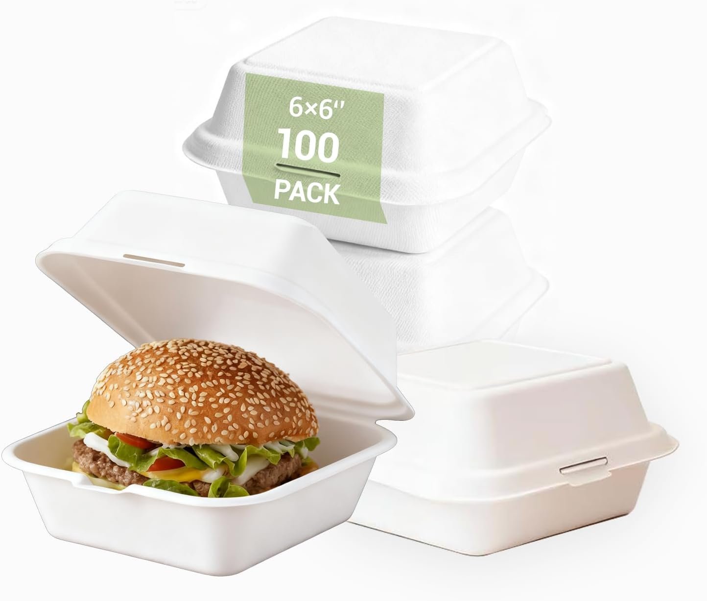 Grossiste en boîtes à burger jetables 100 pcs 6