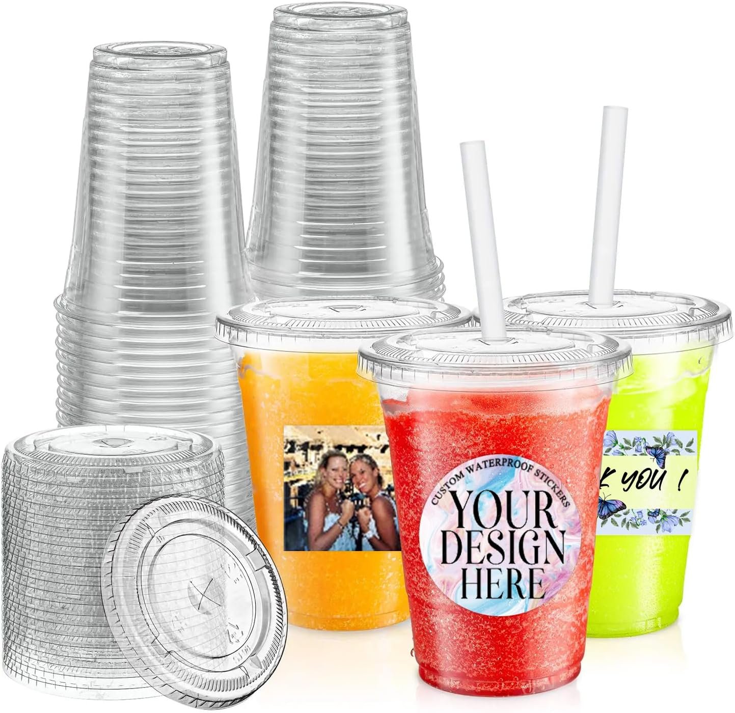 Grossiste en gobelets en plastique transparents jetables 12/16/20oz avec couvercles et paille, cups personnalisés pour café, boissons douces et étiquettes autocollantes pour événement, mariage, entreprise (16oz (500ml)), Fournisseur de solutions avec logo personnalisé, Vente en Gros. Grossiste en gobelets en plastique transparents jetables 12/16/20oz avec couvercles et paille, cups personnalisés pour café, boissons douces et étiquettes autocollantes pour événement, mariage, entreprise (16oz (500ml)), Fournisseur de solutions avec logo personnalisé, Vente en Gros.