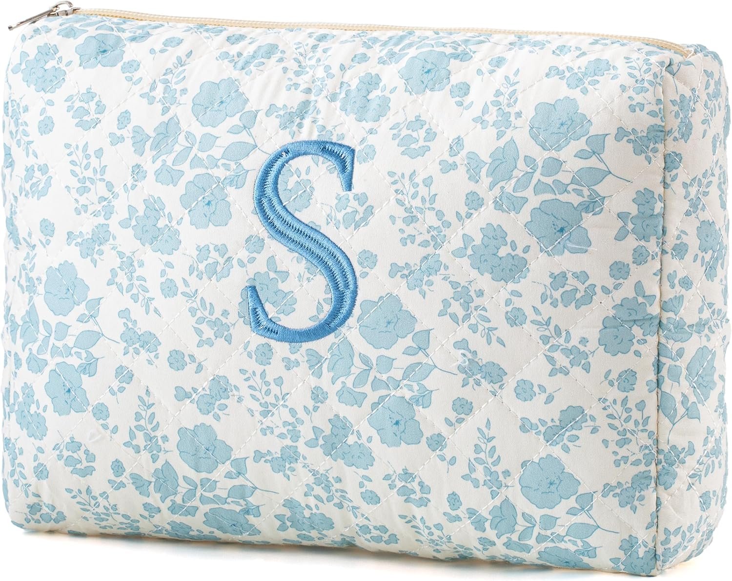 Grossiste sac de maquillage en coton, sac de voyage large avec motif floral coquette, fournisseur OEM pour les femmes et les filles.