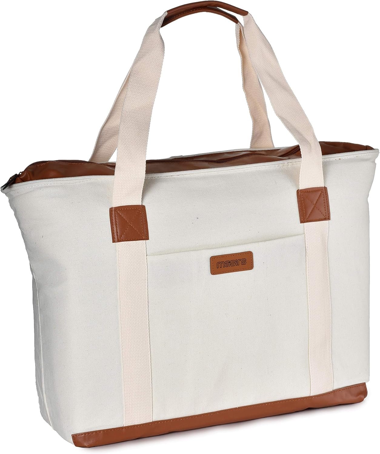 Sac de courses isolé avec zip - Gros fournisseur de sacs à provisions en toile thermiques réutilisables - Sac de pique-nique étanche pour garder les aliments au frais ou chauds pendant des heures - Logo personnalisé, fermeture éclair robuste et poche.