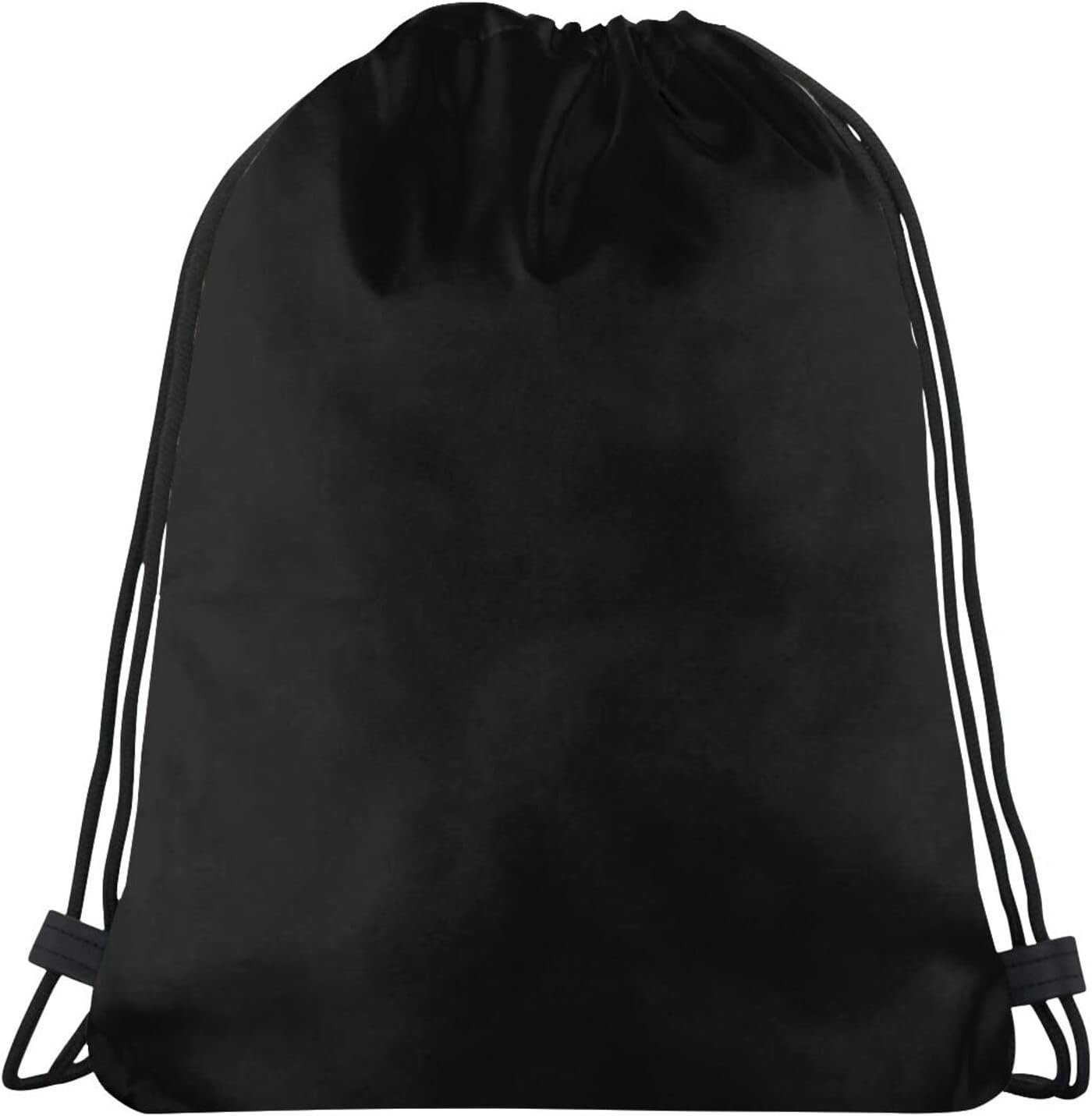 Sac de sport personnalisé avec logo personnalisé, sac à cordon avec impression photo/texte au choix, gros fournisseur de sacs pour hommes et femmes, parfait pour la natation et l'entraînement, noir.