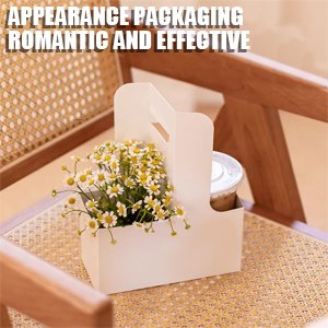 Grossiste en Vrac Support de Boisson Jetable 2 Tasses avec Poignée, 15 Compte Porte-Gobelets en Carton Rose, Transport de Boissons Chaudes ou Froides, Fournisseur de Porte-Gobelets pour Café, Livraison Alimentaire, Vente en Gros (Rose, 15 PCS)