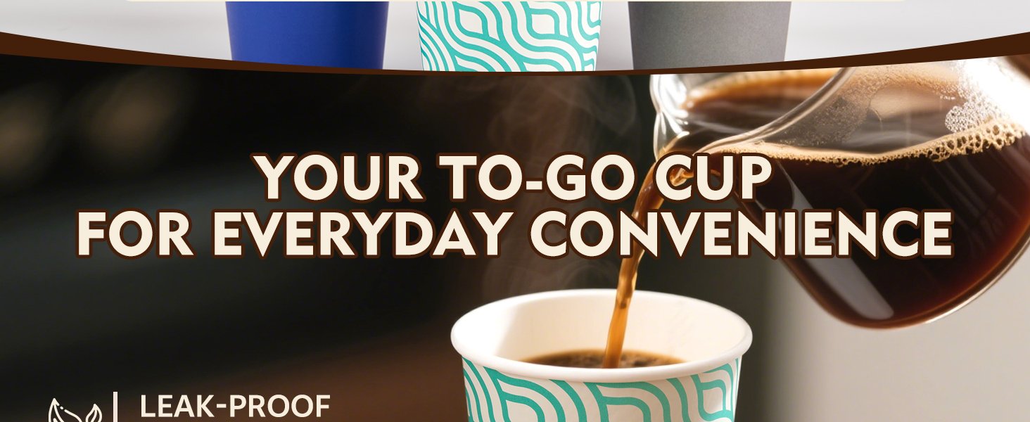 Grossiste 100 gobelets à café en papier de 16 oz avec couvercles, fournisseur de gobelets jetables verts, vente en gros de gobelets à emporter avec couvercle, logo personnalisé.