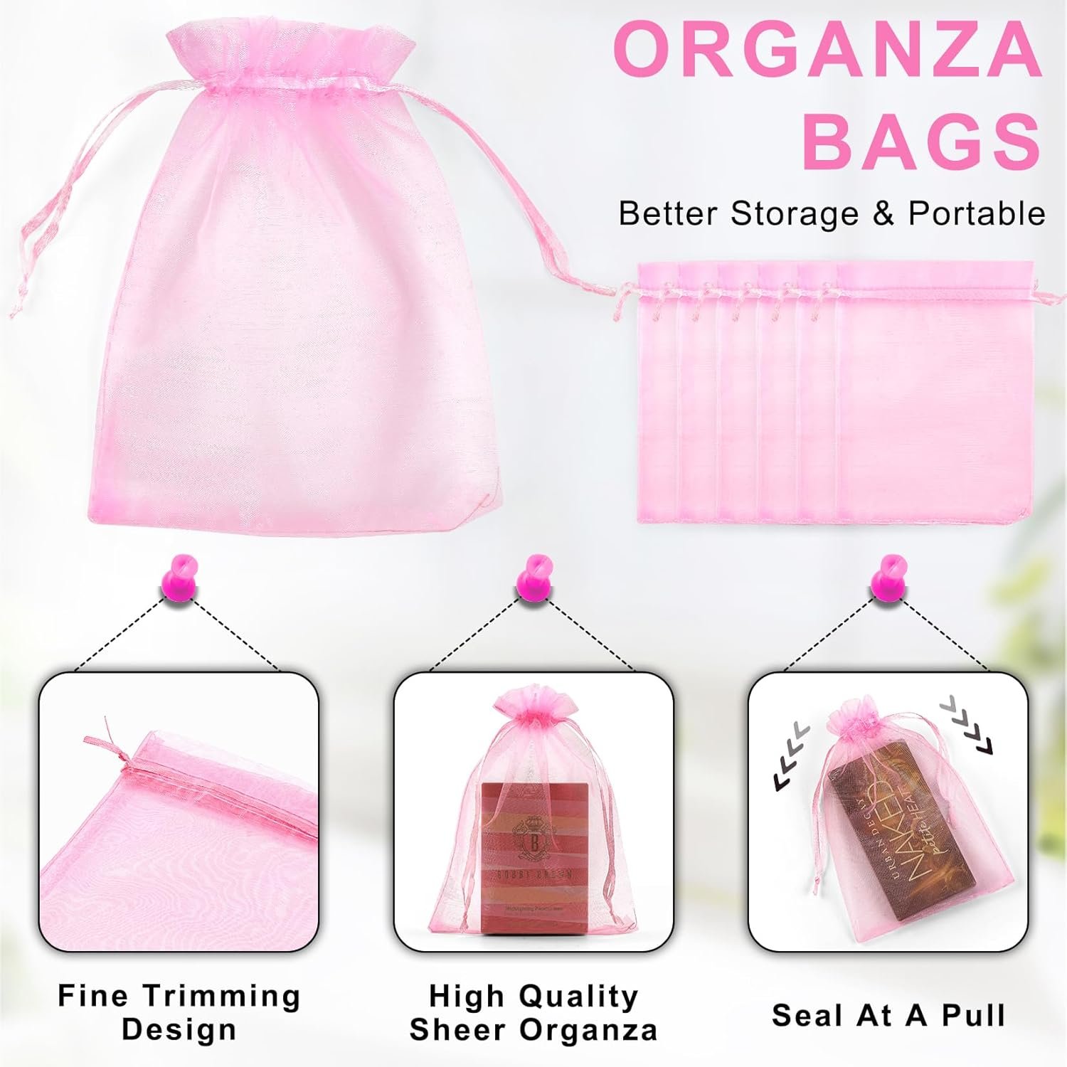 Grossiste Sacs en Organza Rose 10x15 cm 50 Pièces Marque Blanche pour Bijoux Bonbons Savon Faveurs Mariage Anniversaire Baby Shower Usine Grossiste Sacs en Organza Rose 10x15 cm 50 Pièces Marque Blanche pour Bijoux Bonbons Savon Faveurs Mariage Anniversaire Baby Shower Usine