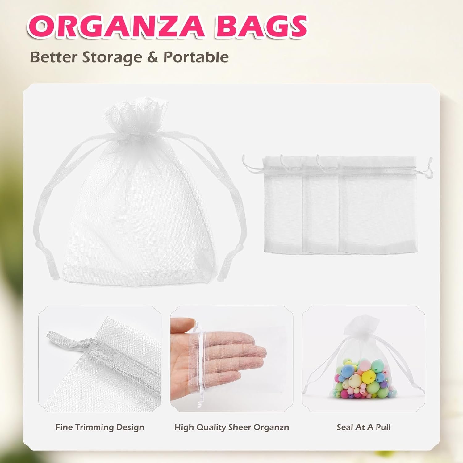 Fournisseur sacs en organza blancs 3x4 50 pièces OEM petits cadeaux à cordon pour bijoux bonbons mariage baby shower grossiste Fournisseur sacs en organza blancs 3x4 50 pièces OEM petits cadeaux à cordon pour bijoux bonbons mariage baby shower grossiste