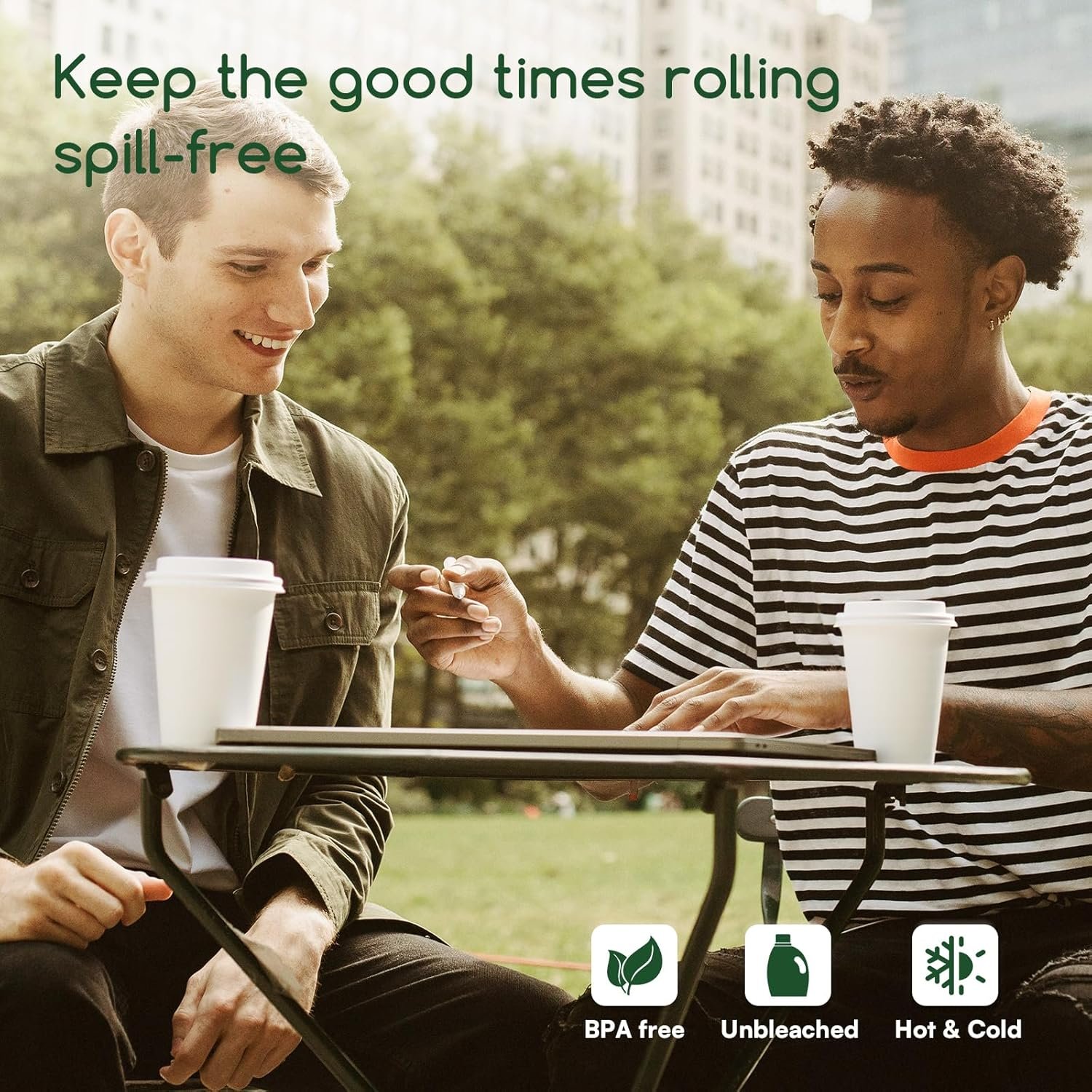 Grossiste Gobelets à Café Jetables 12 oz avec Couvercles Pack 100 Sans BPA Étanches Renforcés OEM Usine