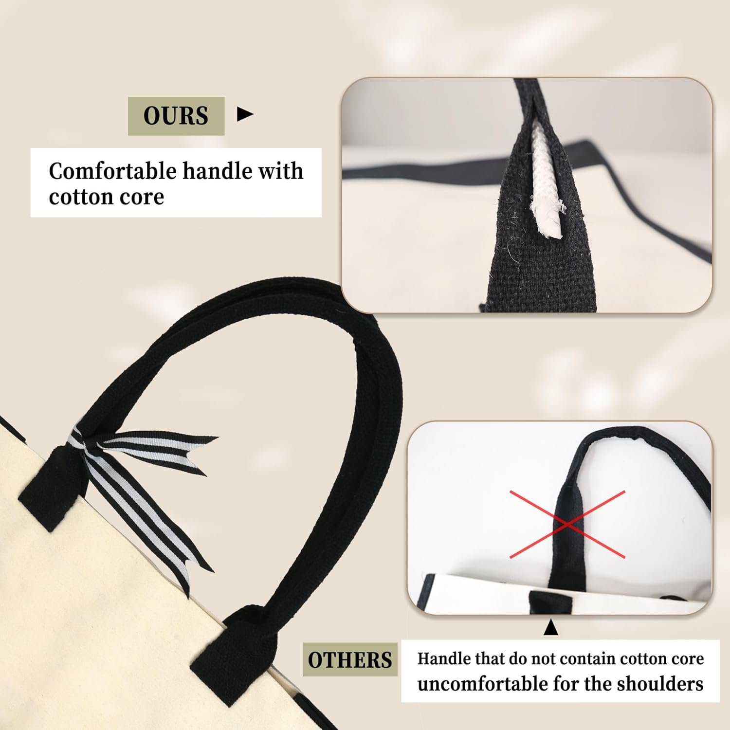 Fabricant Sac Tote Broderie Monogramme Initiale Logo Personnalisé pour Femmes Enseignantes Mamans Amies Cadeau Anniversaire Plage Mariage Travail Grossiste