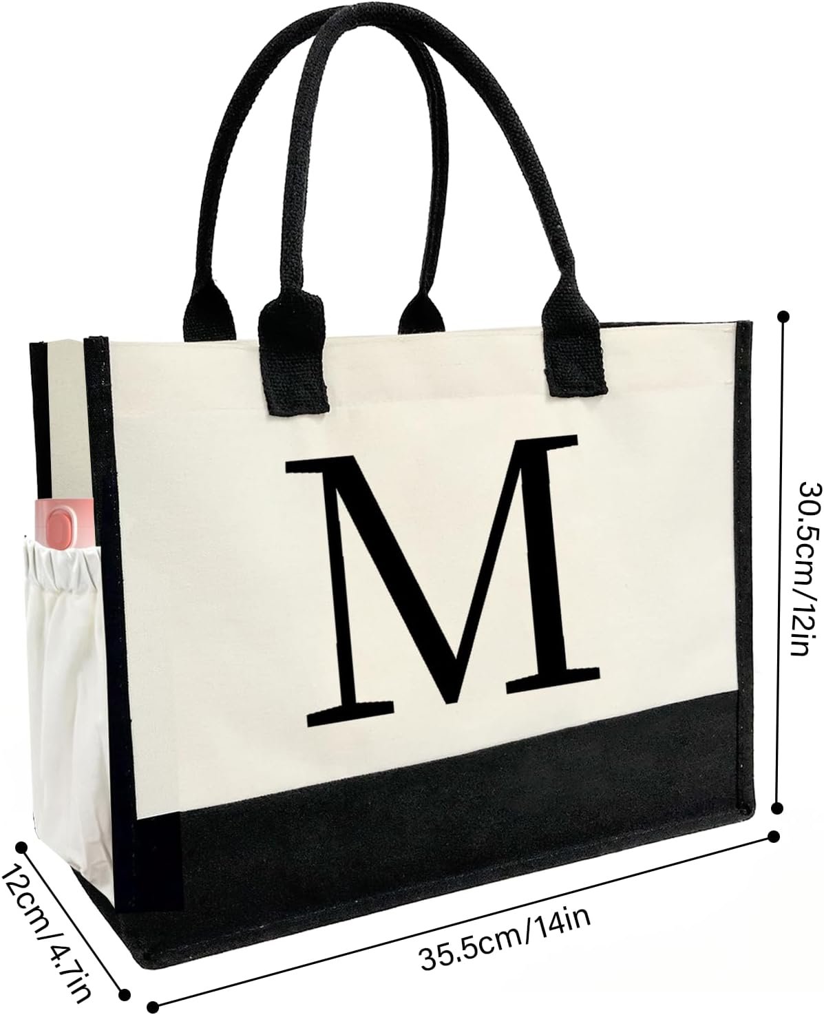 Grossiste Sac Cabas Personnalisé à Initiales pour Femmes - Fournisseur Sac de Plage en Toile avec Logo Personnalisé Idéal Cadeau Mariage Anniversaire Fêtes