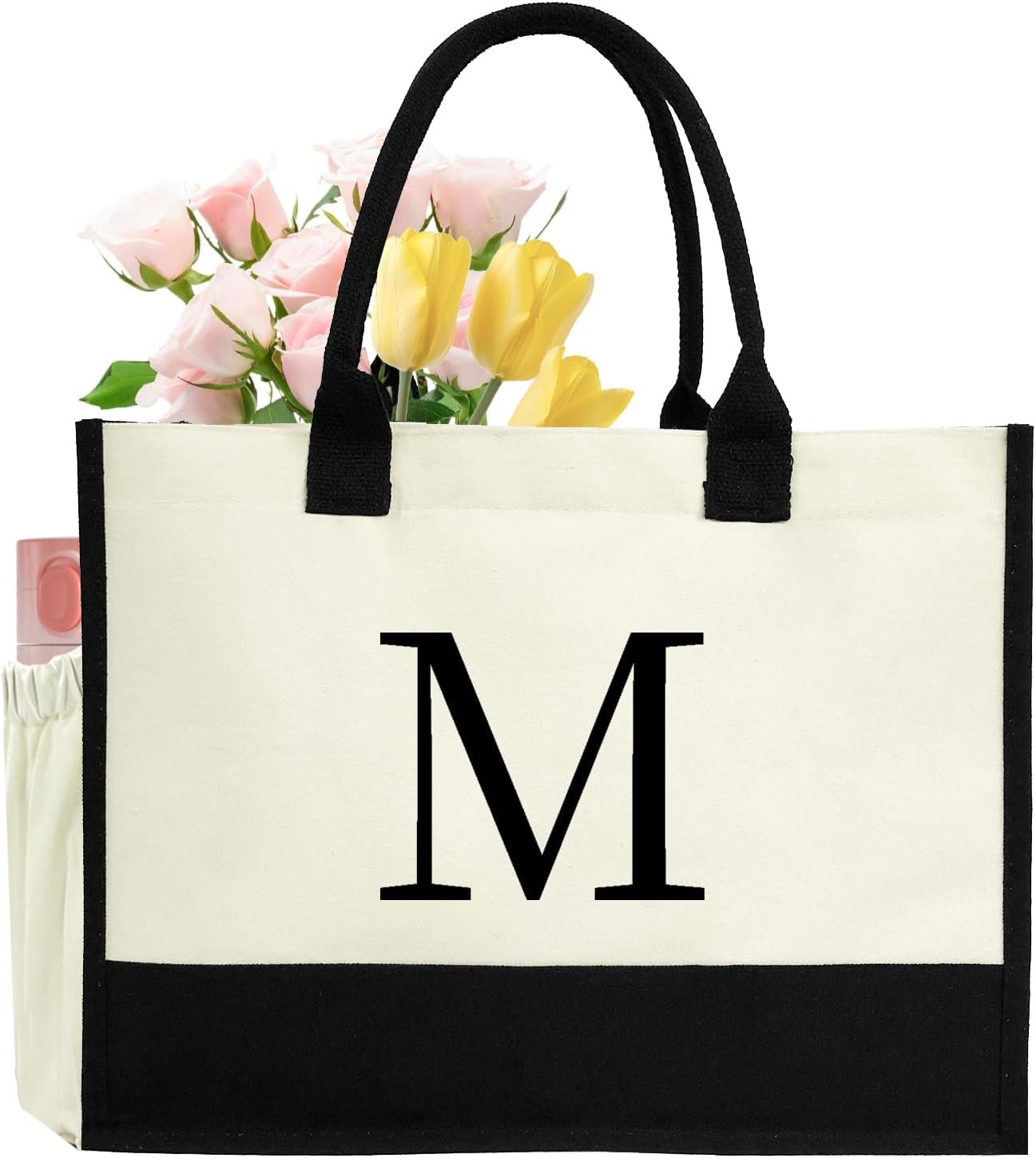 Grossiste Sac Cabas Personnalisé à Initiales pour Femmes - Fournisseur Sac de Plage en Toile avec Logo Personnalisé Idéal Cadeau Mariage Anniversaire Fêtes