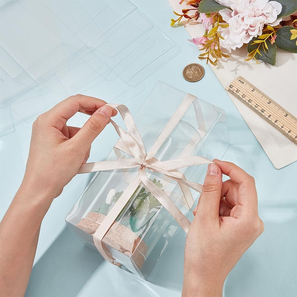 Fabricant 15 Pièces Boîtes Transparentes PVC Rectangulaires 3,15 x 3,15 x 7,08 pouces avec Film En Vrac Marque Blanche pour Noël Mariage Fêtes Anniversaires Fabricant 15 Pièces Boîtes Transparentes PVC Rectangulaires 3,15 x 3,15 x 7,08 pouces avec Film En Vrac Marque Blanche pour Noël Mariage Fêtes Anniversaires