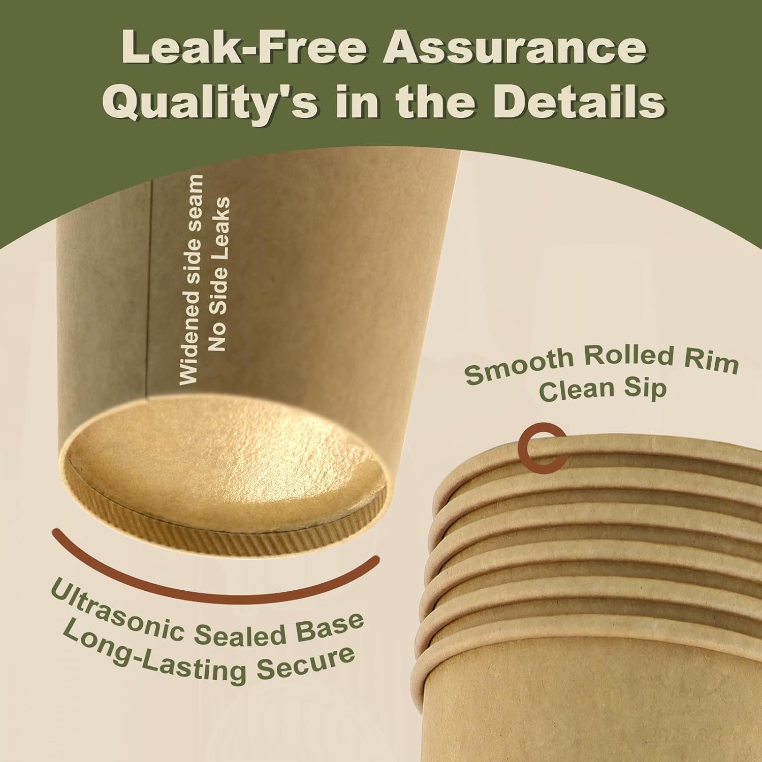 Grossiste Gobelets à Café Jetables 12 oz Paquet de 100 en Papier Marron Fournisseur Marque Blanche pour Thé Chaud Chocolat Boissons Froides Grossiste Gobelets à Café Jetables 12 oz Paquet de 100 en Papier Marron Fournisseur Marque Blanche pour Thé Chaud Chocolat Boissons Froides