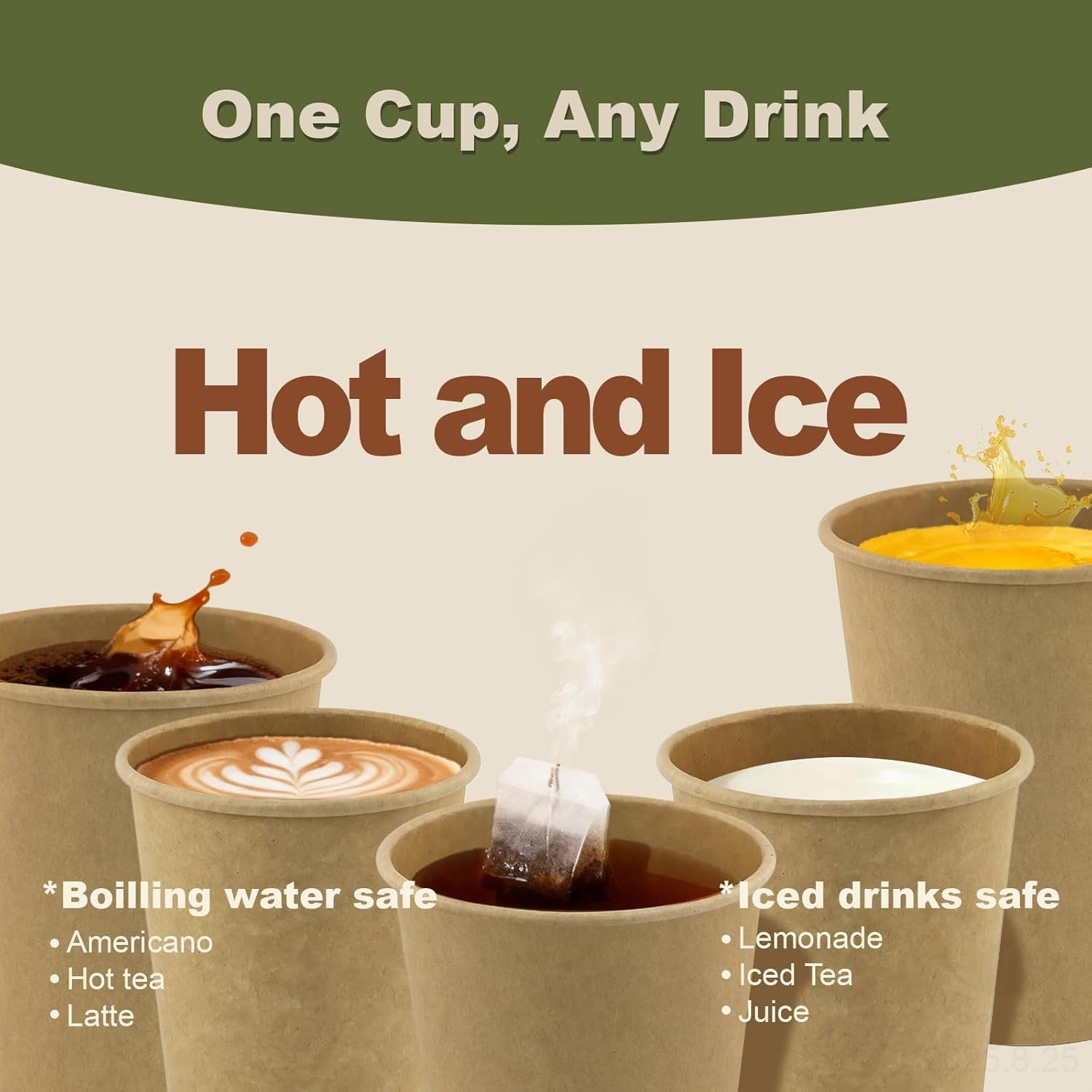 Grossiste Gobelets à Café Jetables 12 oz Paquet de 100 en Papier Marron Fournisseur Marque Blanche pour Thé Chaud Chocolat Boissons Froides Grossiste Gobelets à Café Jetables 12 oz Paquet de 100 en Papier Marron Fournisseur Marque Blanche pour Thé Chaud Chocolat Boissons Froides