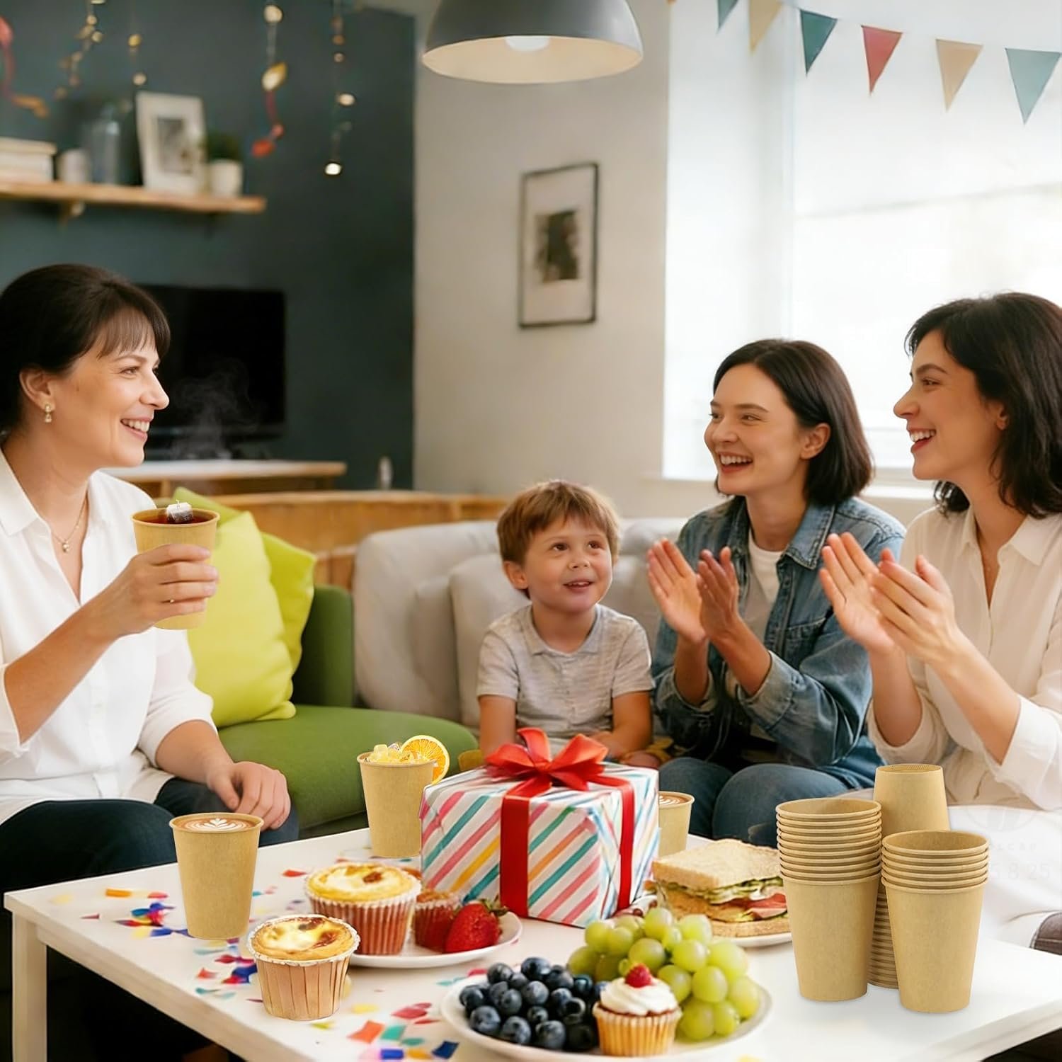 Grossiste Gobelets à Café Jetables 12 oz Paquet de 100 en Papier Marron Fournisseur Marque Blanche pour Thé Chaud Chocolat Boissons Froides Grossiste Gobelets à Café Jetables 12 oz Paquet de 100 en Papier Marron Fournisseur Marque Blanche pour Thé Chaud Chocolat Boissons Froides