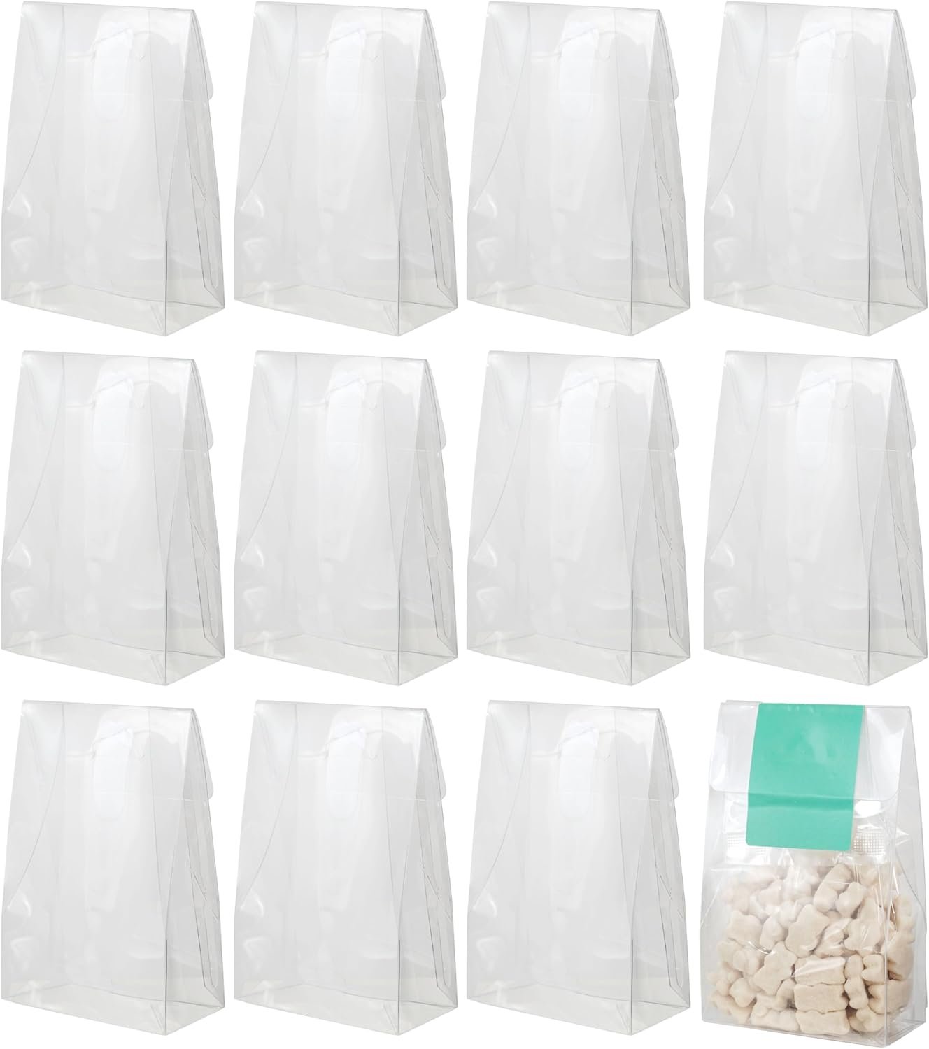 Fournisseur boîtes à dragées transparentes plastique lot 12 4 x 2 x 6 pouces OEM grossiste mariage baby shower chocolat cookies bonbons friandises