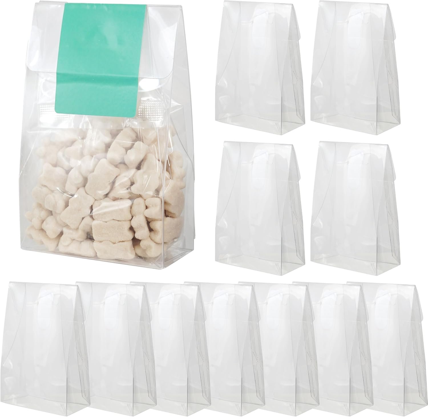 Fournisseur boîtes à dragées transparentes plastique lot 12 4 x 2 x 6 pouces OEM grossiste mariage baby shower chocolat cookies bonbons friandises