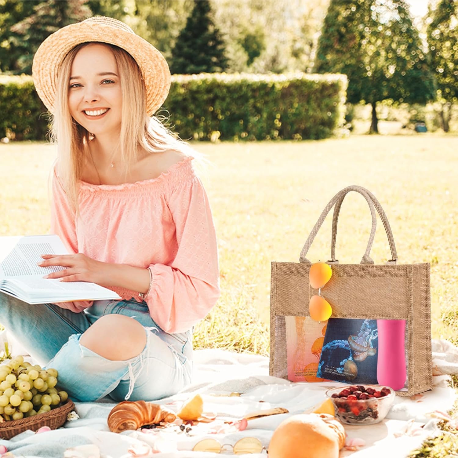 Fournisseur Grossiste de Sacs Cabas en Jute à Logo Personnalisé pour Femmes