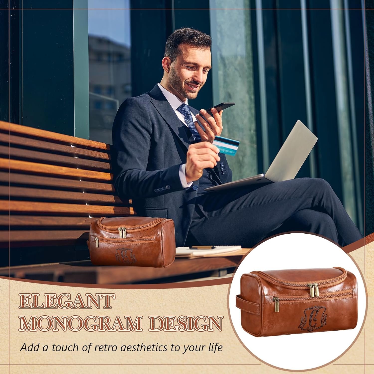 Grossiste Trousse de Toilette en Cuir Personnalisée pour Hommes Fournisseur Pochette Voyage Monogrammée Initiales Crochet Kit Salle de Bain Poignée Latérale Cadeau Anniversaire Papa Mari OEM Grossiste Trousse de Toilette en Cuir Personnalisée pour Hommes Fournisseur Pochette Voyage Monogrammée Initiales Crochet Kit Salle de Bain Poignée Latérale Cadeau Anniversaire Papa Mari OEM