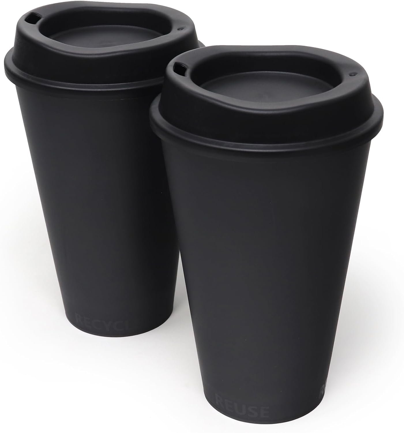 Grossiste Fabricant Gobelets à Café Réutilisables 16 oz avec Couvercles OEM Pack de 2 Noir Chaud Froid Lave-Vaisselle Micro-Ondes Grossiste Fabricant Gobelets à Café Réutilisables 16 oz avec Couvercles OEM Pack de 2 Noir Chaud Froid Lave-Vaisselle Micro-Ondes